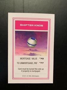 Monopoly Star Wars The Mandalorian SHIFTER KNOB Title Deed Card 2020 - Picture 1 of 3