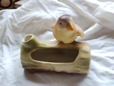 Vintage Bird On A Log Planter made in Slovakia Toothpick Sugar Pack Holder