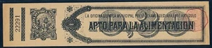 1892 Argentina Buenos Aires Revenue 30c Food Inspection Tax Stamp Strip - Picture 1 of 4