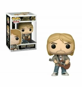 Funko Pop Rocks Kurt Cobain Nirvana Exclusivo Nueva Caja Abollada - Imagen 1 de 2