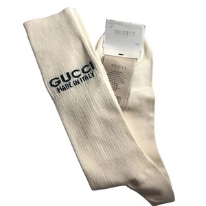 GUCCI - NWT Ivory Cotton Socks, Size-Medium - Picture 1 of 1