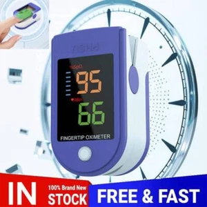 Finger Tip PulseOximeter Meter SpO2 Oxygen Saturation Heart Blood Monitor 2025- - Picture 1 of 14