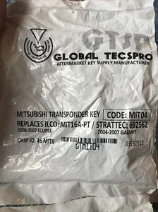 Transponder Chip Key Blank 06’-07’ Mitsubishi Eclipse MIT16A-PT, MIT04, 692562 - Picture 1 of 2