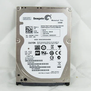 DELL 320GB 3GB/S 7200RPM LAPTOP HDD Hard Disk Drive 2.5 7MM AF 34C6N ST320LT007 - Picture 1 of 1