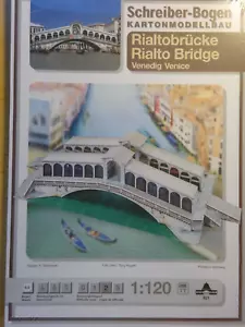 Rialtobrücke Venedig 1:120 TT Schreiber-Bogen Kartonbausatz *NEU* Bastelbogen - Bild 1 von 1