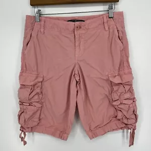 Gap Cargo Shorts Women's Size 4 Light Pink Knee Length Vtg Y2K Retro - Picture 1 of 9
