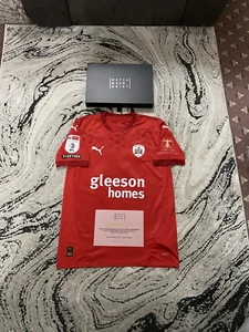 Barnsley FC Match Issued Signed Conor McCarthy #21 Home Football Shirt Coa Boxed - Picture 1 of 22