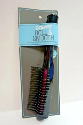 Peine suave y enrollable 2-Conair #93172 desenreda el cabello distribuye las condiciones del producto Foto 1 de 3