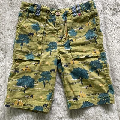 Matilda Jane by Joanna Gaines Boys Farm Shorts Size 6 Don't Fence Me In Green - Image 1 of 4