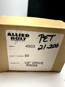 PETERSON BITS FASTENERS | 21-200 Drive Ring, 1/2" Diameter, Galvanized, 50 pk - Picture 1 of 2