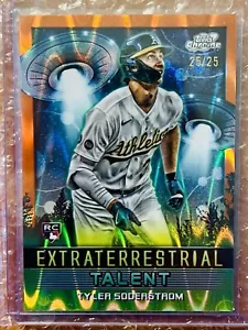 Tyler Soderstrom 2024 Topps Chrome Cosmic #ET-25 Gold Interstellar 25/25 Bookend - Picture 1 of 6