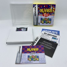 Dr. Mario & Puzzle League (Nintendo Game Boy Advance Box, Cartridge, And Manual