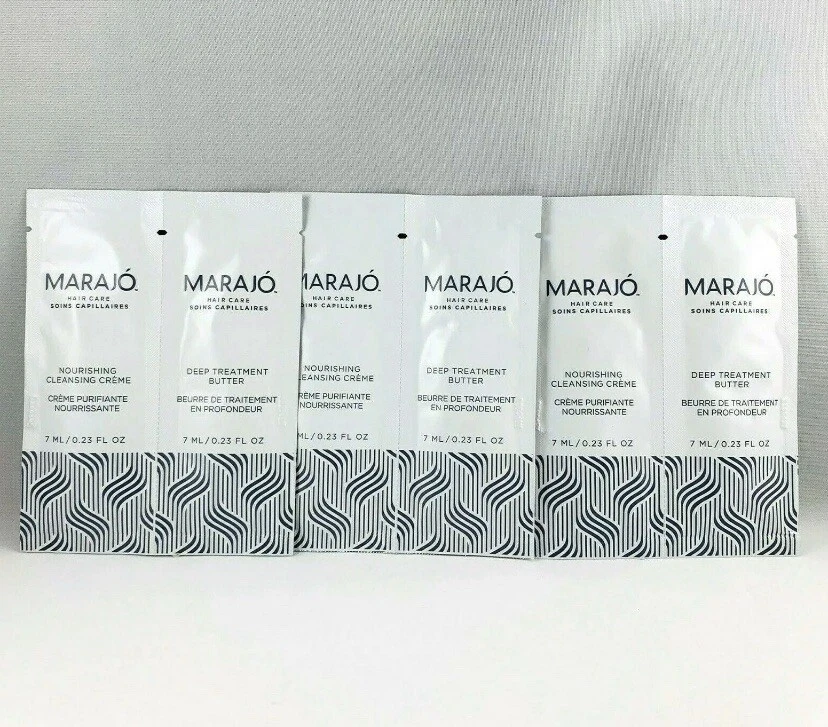 3x! Marajo Hair Care Cleansing Creme & Deep Treatment Butter Samples - Image 1 of 1