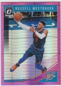Tarjeta de baloncesto PINK HYPER PRIZMS $$ RUSSELL WESTBROOK 2018/19 Donruss Optic - Imagen 1 de 2