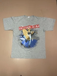 CAMICIA GRIGIA CONCERTO JASON ALDEAN NIGHT TRAIN LIVE 2014! UOMO M! MEDIO! - Foto 1 di 16