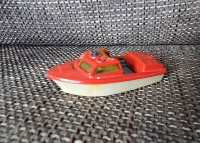 Torpedo / Matchbox - Police Launch  Modell Boot  1:70 rot /  weiß - Bild 1 von 4