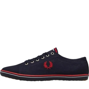 Fred Perry Herren Kingston Twill Pumps Marine Größe 6,5 UVP £70,00 - Bild 1 von 6