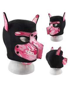 Pride CSD Puppy Maske Herren Masken Festival DOG Hund  Puppys Play Hood Gaywear - Bild 1 von 10
