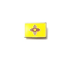 New Mexico US USA State Flag Logo Lapel Pin hat shirt jacket vest tie - Picture 1 of 3