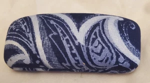 Vintage Vera Bradley Hart Brillenetui Blau Blumenmuster - Bild 1 von 2