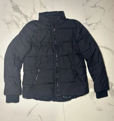 Chaqueta acolchada negra ligera American Eagle mediana invierno otoño  Foto 1 de 4