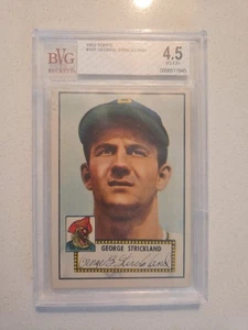 George Strickland 1952 Topps #197 BVG 4.5 VG-EX+ Pittsburgh Pirates - Picture 1 of 4