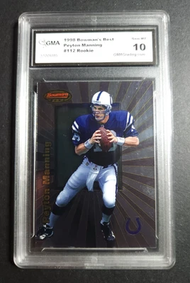 Bowmans Best #112 1998 Peyton Manning Rookie GMA 10 gemas como nuevo Colts *hof* Foto 1 de 3