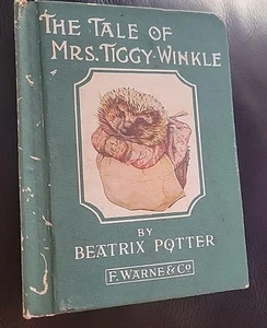Die Geschichte der Frau Tiggy-Winkle, Beatrix Potter, 1905, antikes Kinderbuch 1. Auflage - Bild 1 von 10