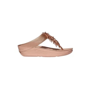 FitFlop Rumba Damen-Zehenstegsandale Perlen Metallic ─ Roségold, Größe 6 US - Bild 1 von 5