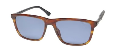 NUEVAS GAFAS DE SOL POLICE SPLE05 MARRÓN CUADRADO PLÁSTICO 09N3 PARA HOMBRE 57-17-145 BORDE COMPLETO Foto 1 de 4