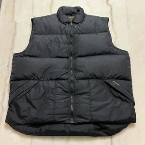Woolrich John Rich & Bros. Puffer Vest Men's M Medium Black 100% Nylon Down Zip - Picture 1 of 5