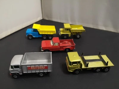 M523-MATCHBOX SUPERFAST LOT OF FIVE MODELS INC DUMP TRUCKS - Image 1 of 3