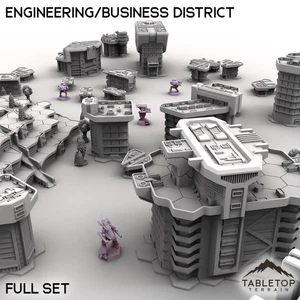 HEXTECH HPG Ingeniería/Distrito de Negocios - Paquete de Mapa de la Ciudad - Imagen 1 de 13