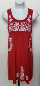 Chelsea & Theodore ladies size L dress with floral embroidery. - Picture 1 of 10