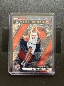 2024-25 Panini Mosaic Basketball Alexandre Sarr Blue Camo RC /35 Wizards - Picture 1 of 2