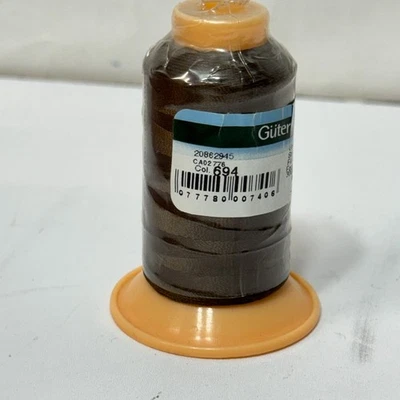 Gutermann Upholstery Thread 328 Yards 100% Polyester Rotproof # 694 Brown - Image 1 of 4