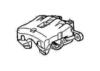 RIGHT FRONT CALIPER 2044213081 2008-2012 MERCEDES-BENZ C300 - Image 1 of 4