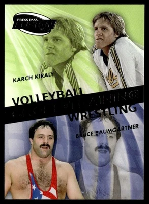 2009 Press Pass Fusion Cross Training Karch Kiraly / Bruce Baumgartner #CT-2 B - Image 1 of 2