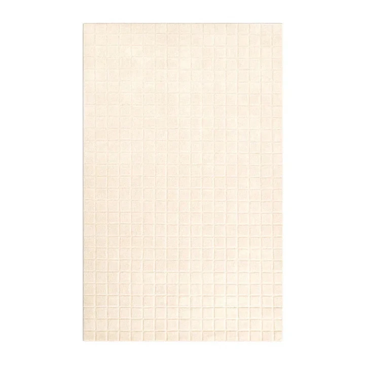 Ivory woolen Hand Tufted Carpet Area Rug for Living Room Bedroom - Image 1 of 4
