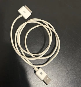 Câble de synchronisation et de charge de données USB Apple iPod 30 broches blanc - Photo 1 sur 1