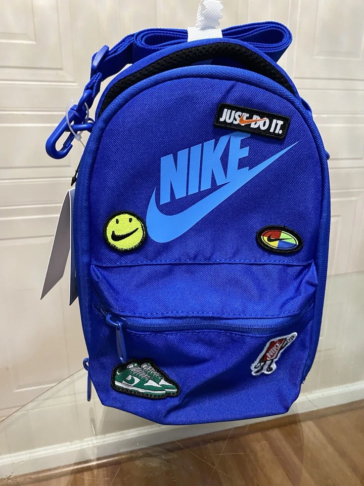 Nike Patch Insulated Lunch Bag Tote Pockets Game Royal Blue One Size 9A3089-U89
