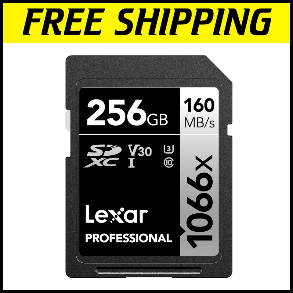 Ultra High-Speed 256GB SDXC Card - Waterproof, Shockproof & Temperature-Proof - Image 1 of 4