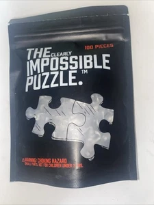 The Clearly Impossible Puzzle - 100 Clear Pieces - Difficult Jigsaw Puzzle - NEW - Picture 1 of 4