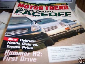 Motor Trend Magazine 8/2002 Infiniti G35 - Imagen 1 de 1