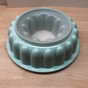 Vintage 3 Piece Tupperware Jello Mold Jel N Serve 1202-6 Mint Green. - Picture 1 of 6