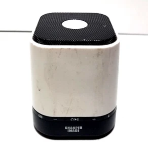 Altavoz recargable Sharper Image SBT611 blanco portátil inalámbrico Bluetooth - Imagen 1 de 7