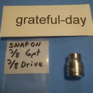 Snap-On Tools 3/8" Drive 6pt SAE 3/8" Standard Chrome Socket FS121 Made in USA - Picture 1 of 5