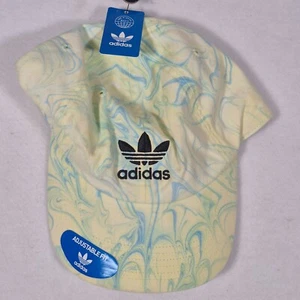 Adidas Originals Baseball Cap Mens One Size Yellow Marble Adjustable Strapback - Picture 1 of 7