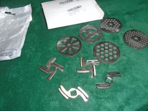 9-Piece Meat Grinder Set for SIZE 5 Stainless Steel Plates & Blades - Picture 1 of 4