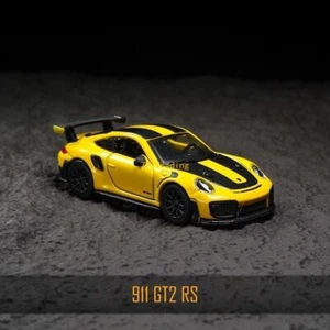 ZD Bburago 1:64 Yellow 911 GT2 RS Racing Sports Model Diecast Metal Car BN - Picture 1 of 8